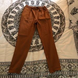 Zara trouser pants, XS, mustard/browns, NWT